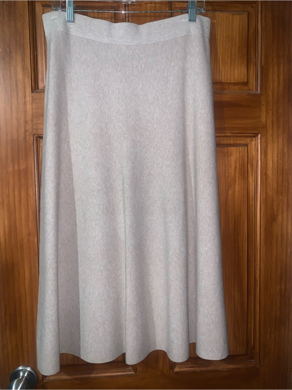 Ann Taylor Light Beige A-Line Skirt
